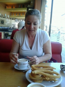 A little snack between museums of churros and cafe con leche